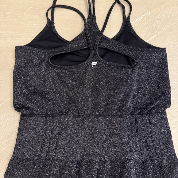 Fabletics Seemless Lurex Jumpsuit Black Sparkle sz LG - Picture 7 of 15